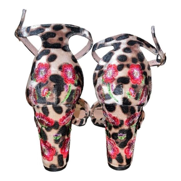 Madden Girl Animal Print Block Heel Sandals Size 6.5 - Picture 5 of 6